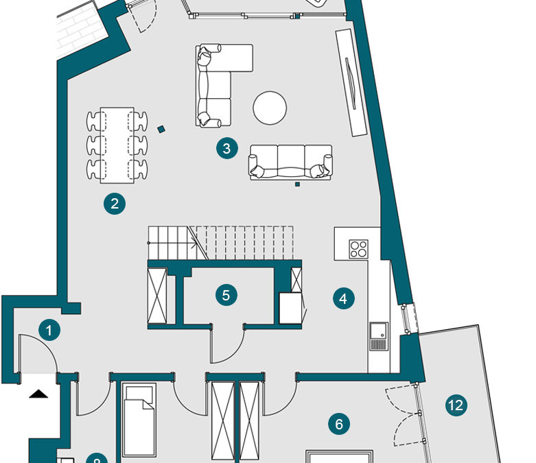 Penthouse (DG), 165.32 m²