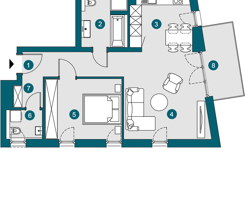 2-Zi., 63.91 m², OG2